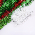 3D Structural Plastic Frame Green red Tinsel Christmas Tree Hanging Ornaments